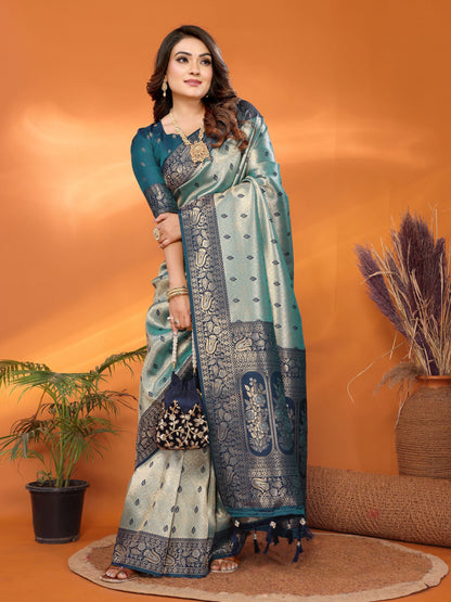 MoonPalav Classic Tissue Silk Saree Moonpalav