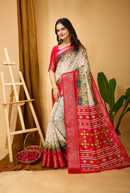 MoonPalav Classic Dola Silk Saree for Wedding Moonpalav