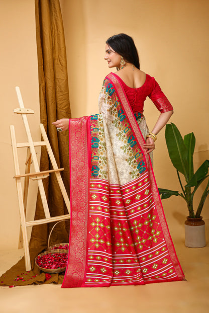 MoonPalav Classic Dola Silk Saree for Wedding Moonpalav