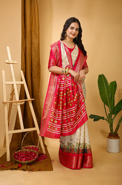 MoonPalav Classic Dola Silk Saree for Wedding Moonpalav