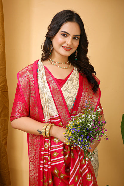 MoonPalav Classic Dola Silk Saree for Wedding Moonpalav