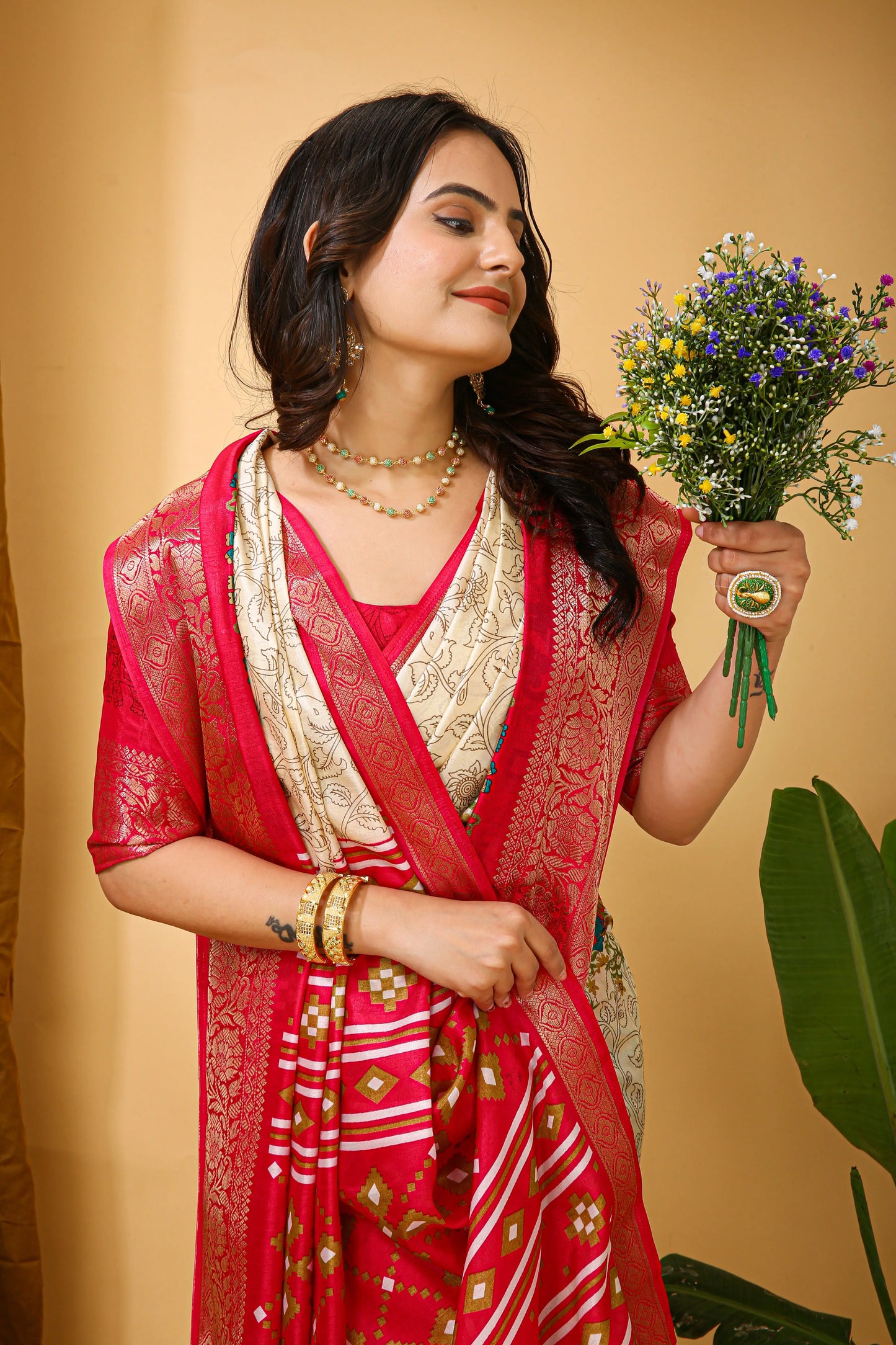 MoonPalav Classic Dola Silk Saree for Wedding Moonpalav