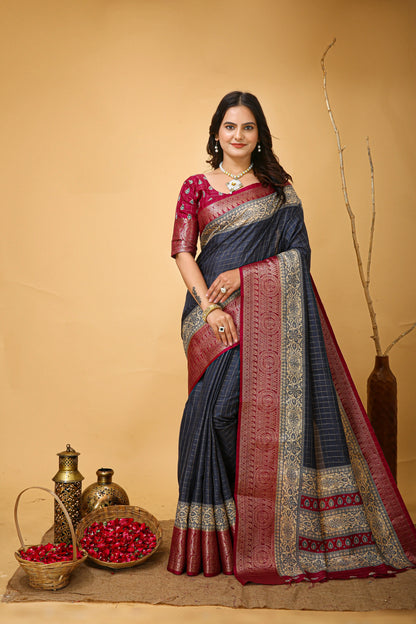 MoonPalav Royal Weave Banarasi Saree Moonpalav