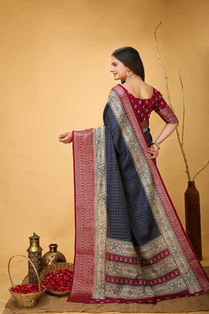 MoonPalav Royal Weave Banarasi Saree Moonpalav