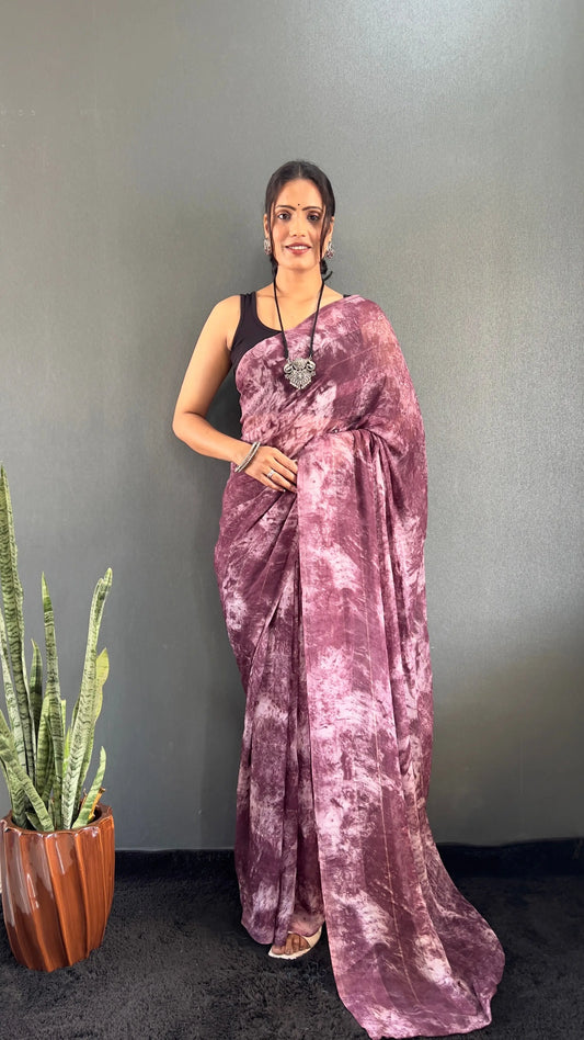 MoonPalav Ready To Wear Saree With Unstiched Blouse Moonpalav