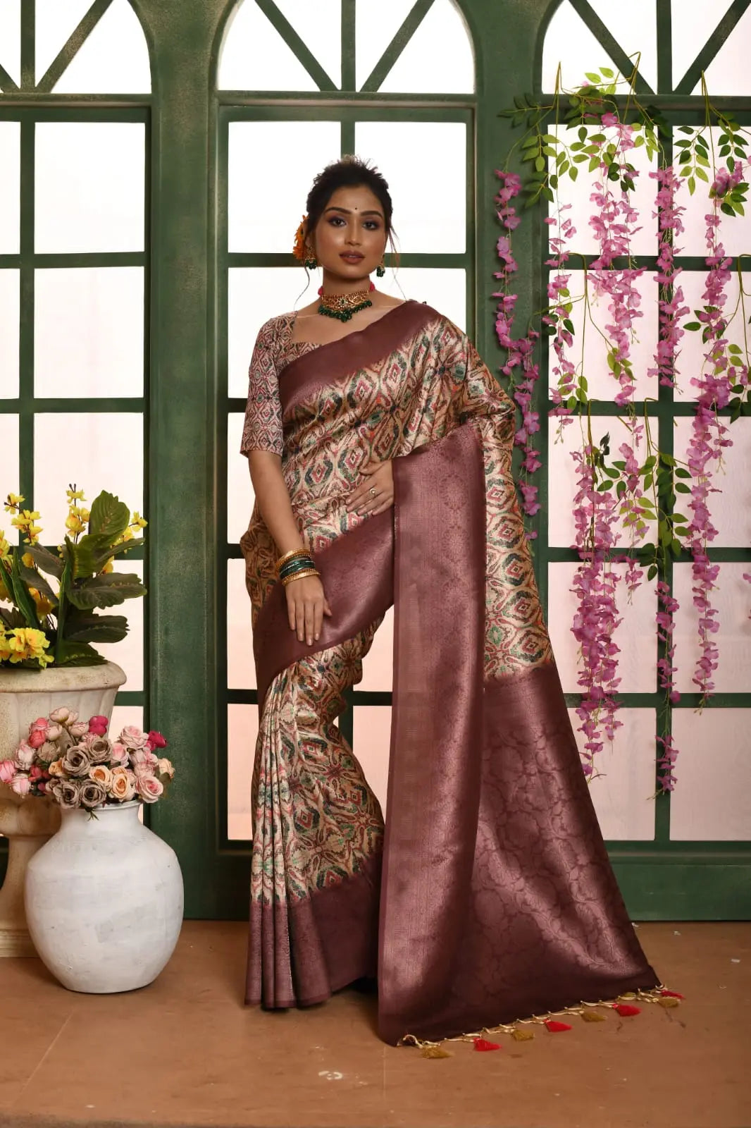 MoonPalav Timeless Elegance Banarasi Silk Saree Moonpalav boutique